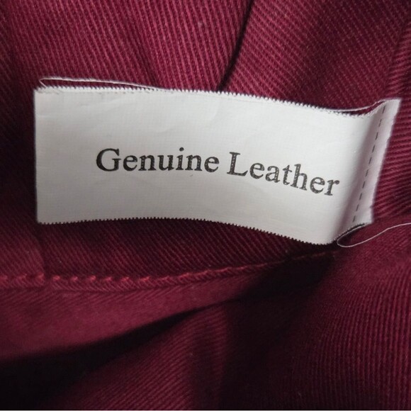 Sondra Robert Plum Burgundy Leather Tall Tote - Picture 6 of 13